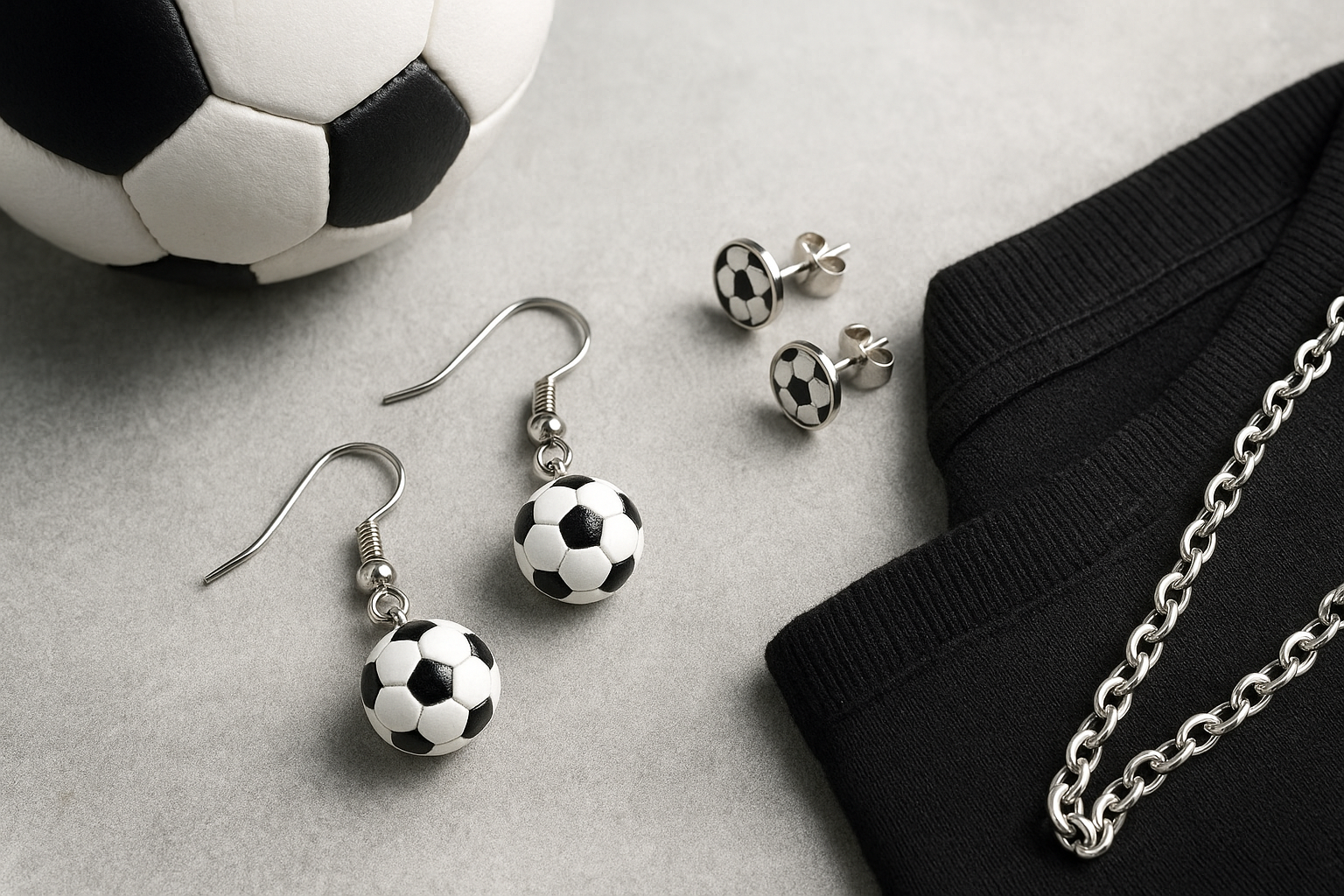 サッカー ピアス｜サッカーファン必携！人気ピアス&ファッションアイデア