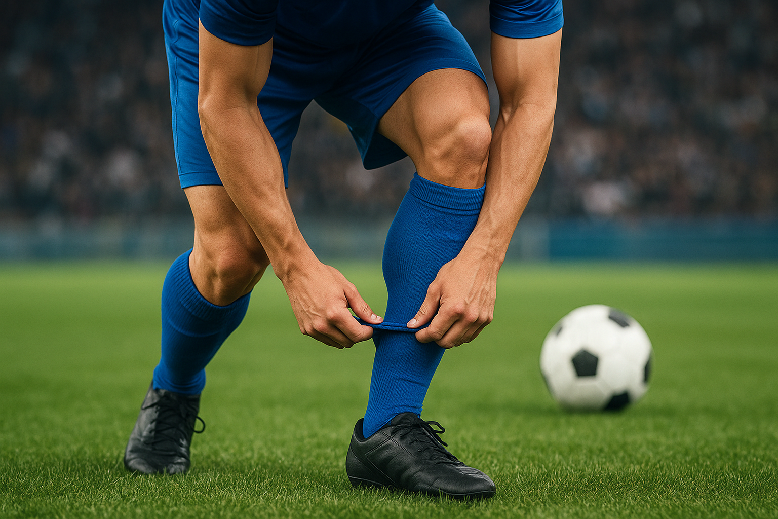 サッカーでズボンを上げるのはなぜ？