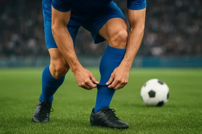 サッカーでズボンを上げるのはなぜ？