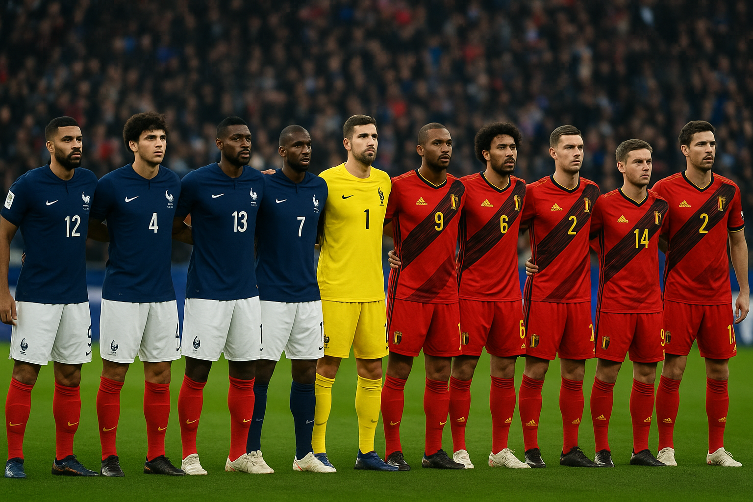 サッカー フランス 代表 対 サッカー ベルギー 代表 スタメンって?