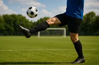 サッカー ロング キック 当てる 場所は？