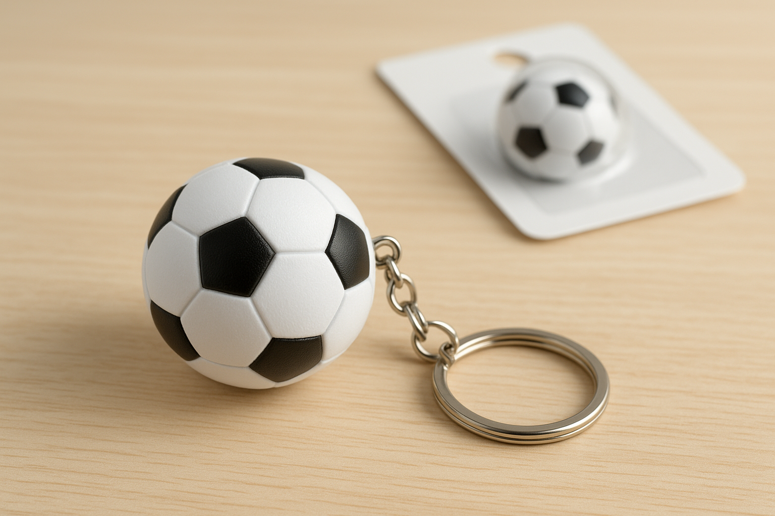 サッカーのキーホルダーは100均で買える？