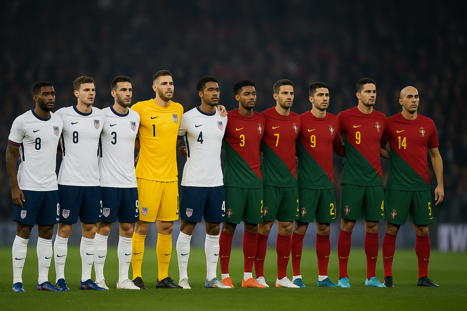 サッカー アメリカ合衆国 代表 対 ポルトガル 代表 スタメンは誰?