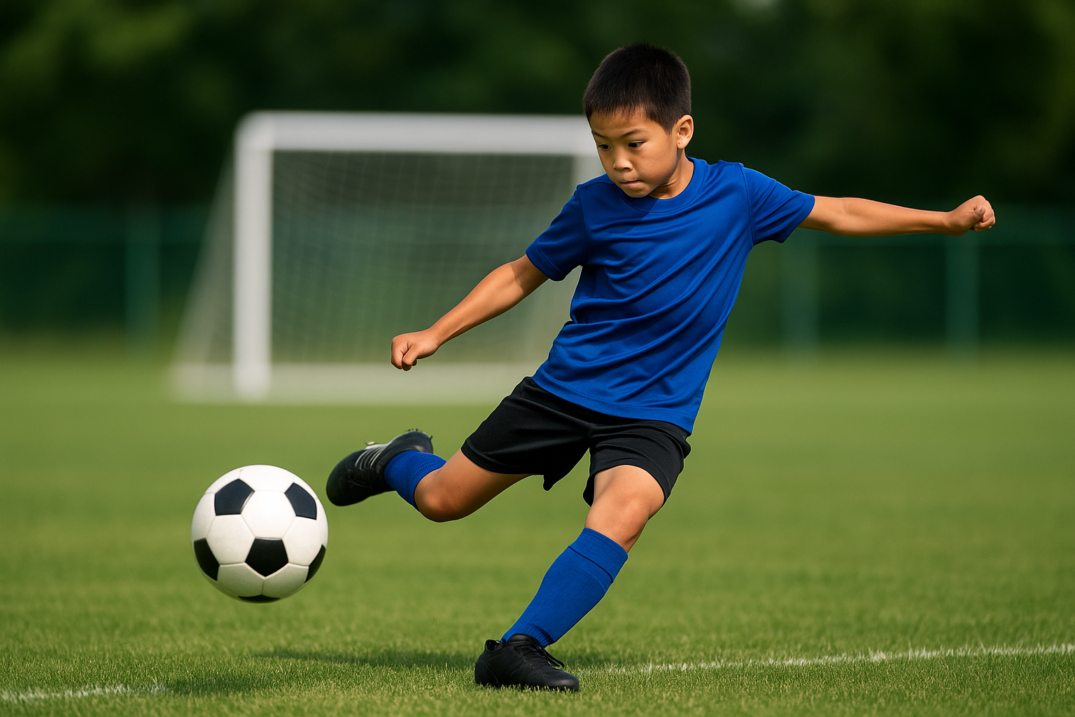 サッカーのシュート速度、小学生は?