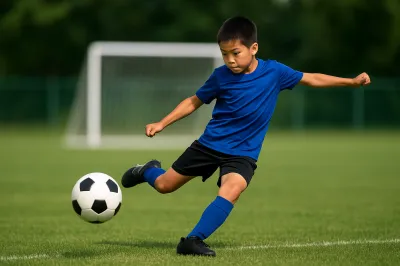 サッカーのシュート速度、小学生は？