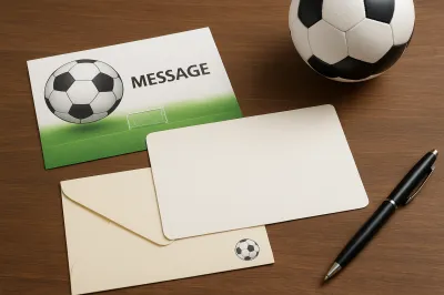 サッカー メッセージ カード 100 均で揃う？