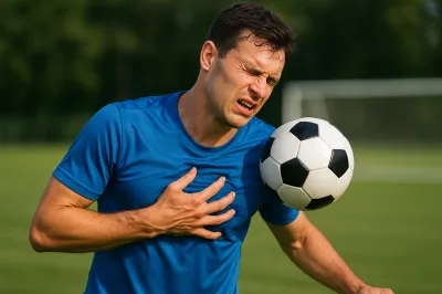 サッカーの胸トラップが痛い理由は？