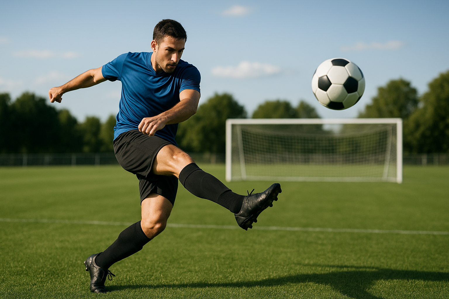 サッカーでロングキックが浮かない原因は？