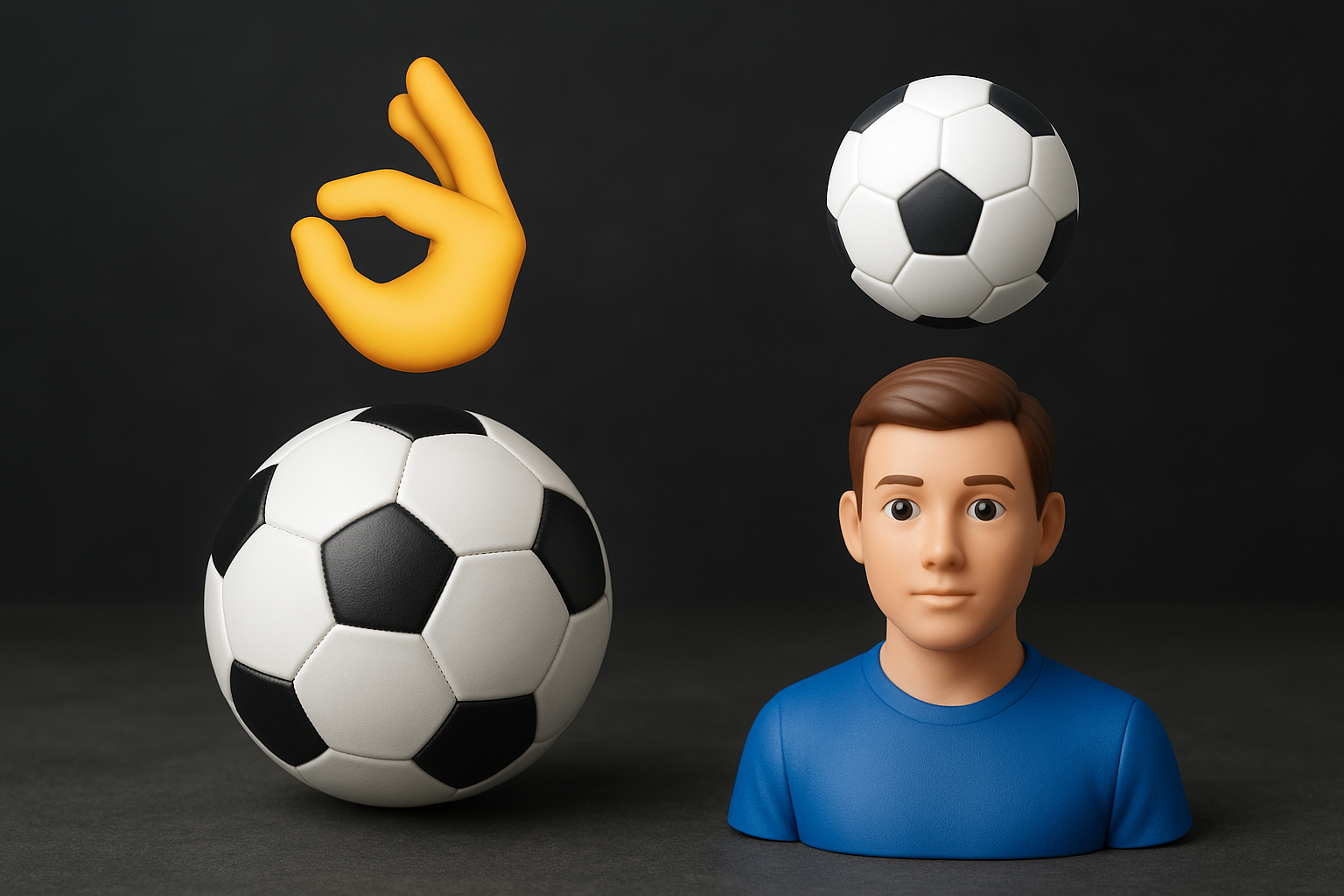 サッカーの絵文字の組み合わせはどうする？