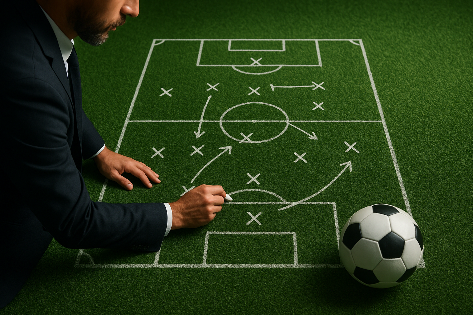 サッカーのフォーメーション作成を写真にするには？