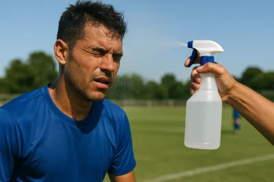 サッカーの熱中症に霧吹きって有効？