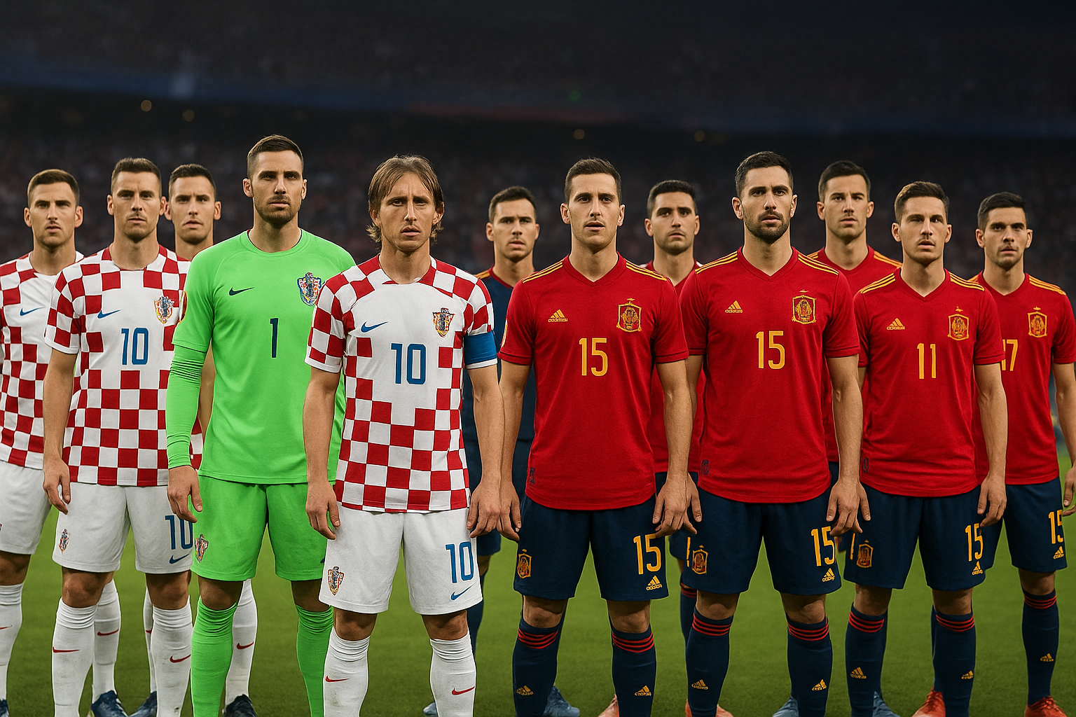 サッカー クロアチア 代表 対 スペイン 代表 スタメンは?