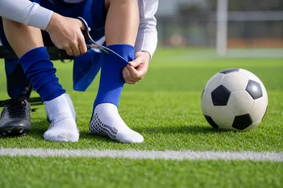 サッカーのソックスを切る場所はどこがいい？