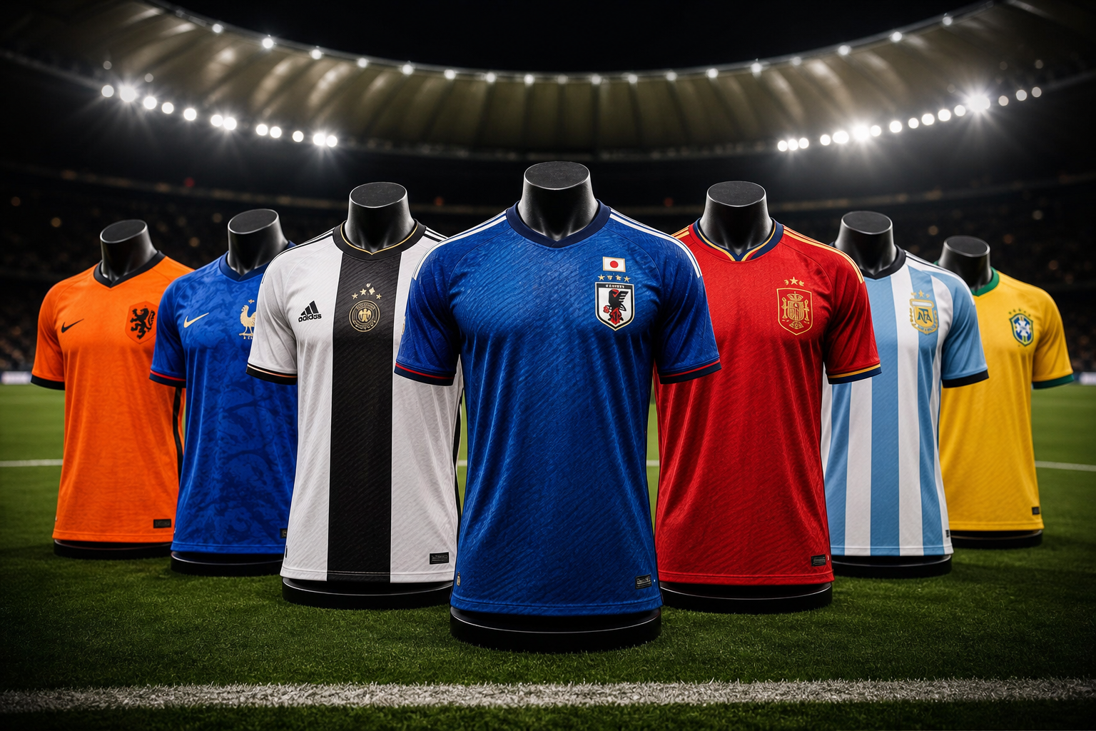 サッカー ユニフォーム かっこいい 国 ランキングは?