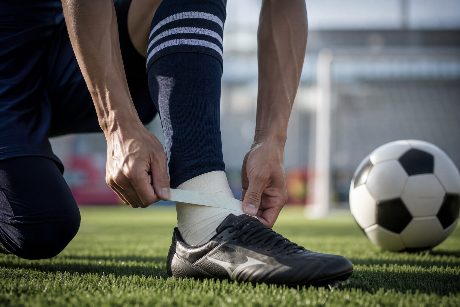 サッカーのパフォーマンス向上にテーピングは必要?