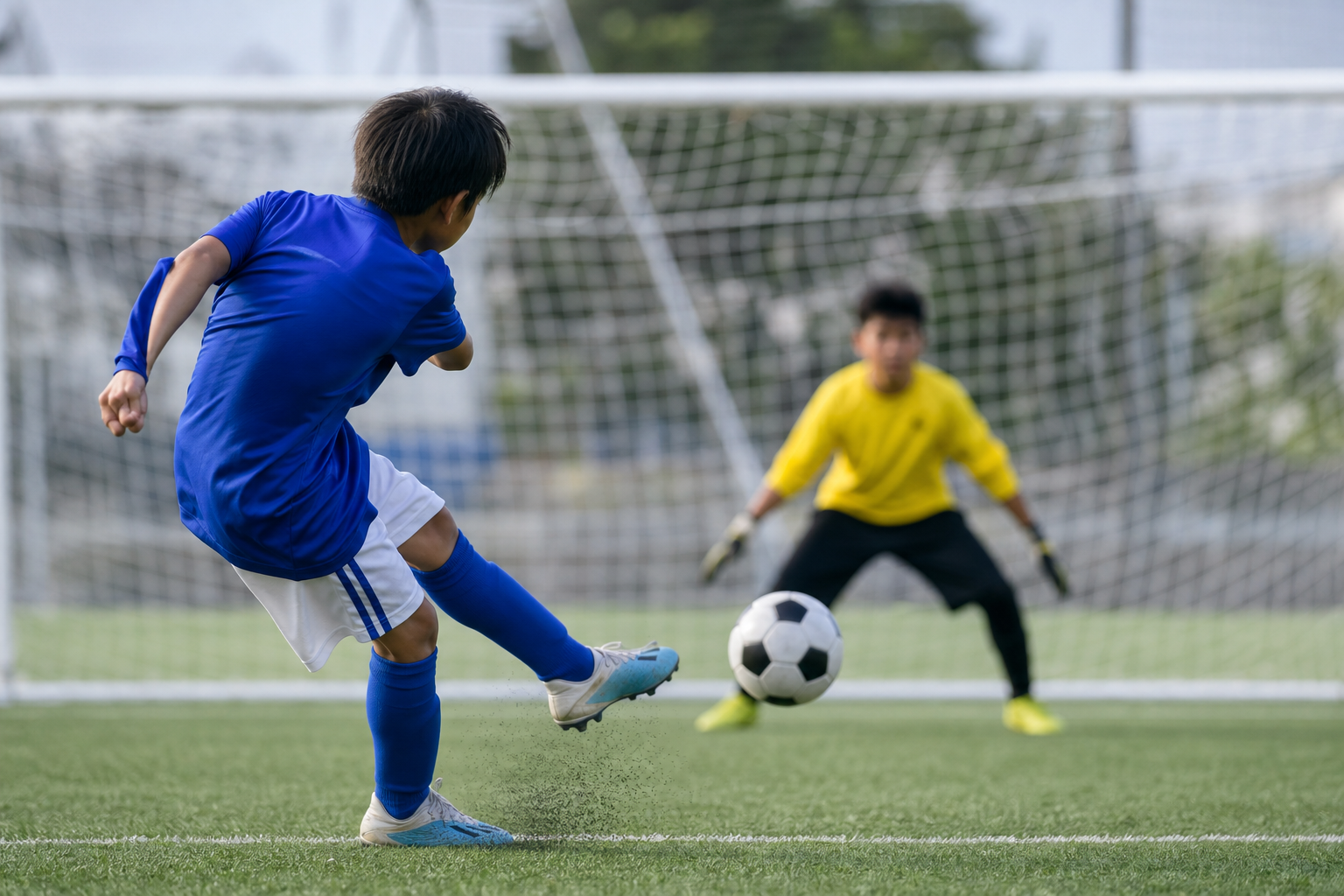 サッカーのシュート速度！平均は小学生で？