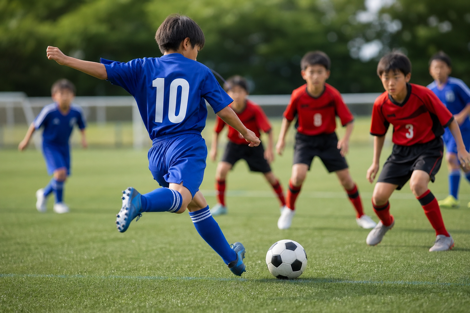 サッカーの写真の構図ってどうする？