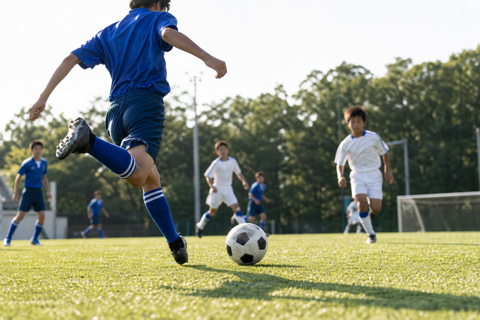 中学生のサッカーの試合時間は？