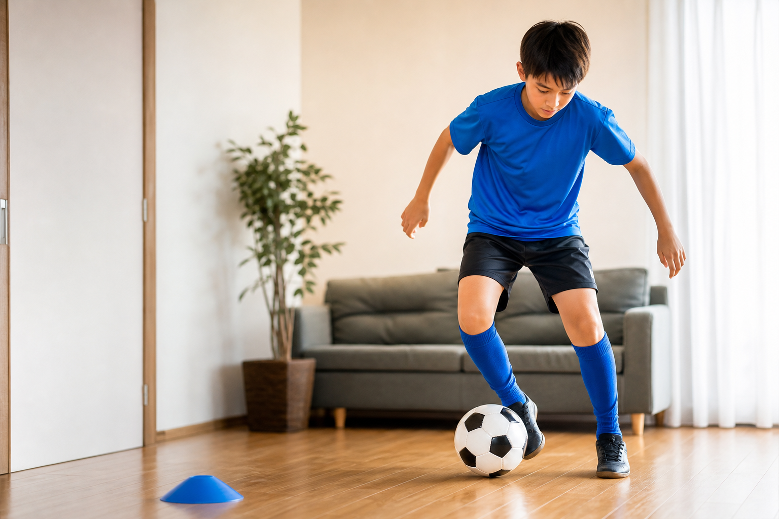サッカーを部屋でできる練習とは？