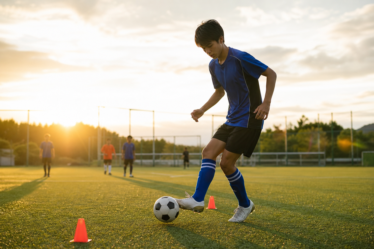 サッカー初心者の練習は高校生ならどうする？