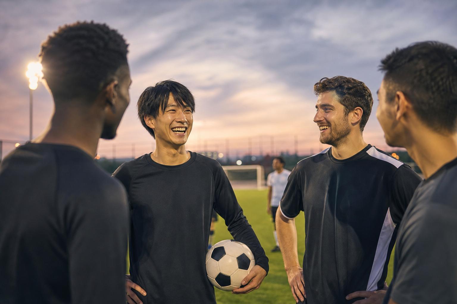 あの 今晩 サッカー を しま せん か 英語とは？