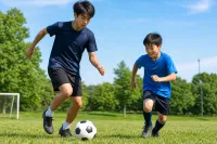 「よく兄とサッカーをする」は英語で？