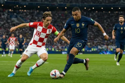 サッカーのフランス代表対サッカーのクロアチア代表の試合経過はどうだったの？