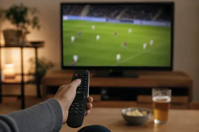サッカーの試合を今日テレビで見るには？