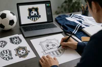 サッカーのエンブレムは簡単に作れる？