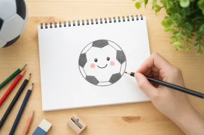 サッカー ボール イラスト 簡単 かわいい 描き方は？