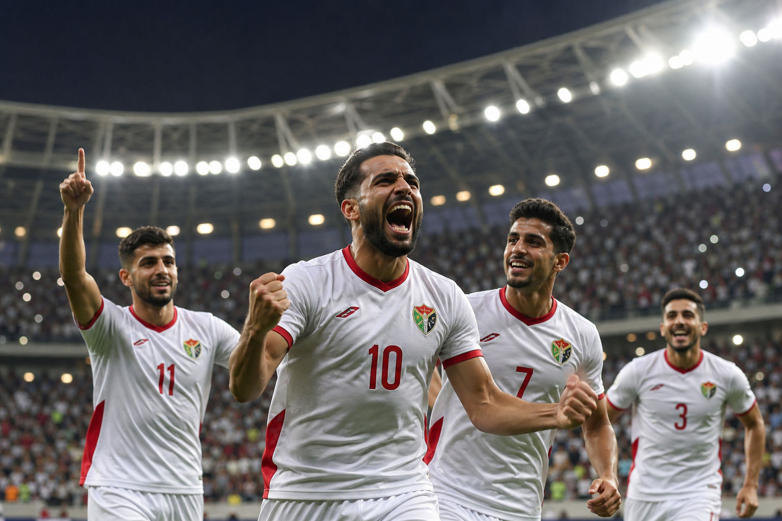 サッカーでヨルダン代表の順位って何位？