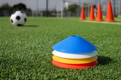 サッカーのマーカーはフラットがいいの？