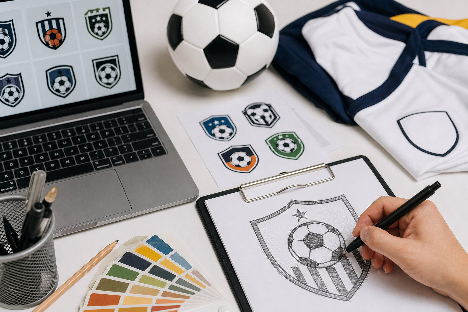 サッカーのロゴって簡単に作れるの？