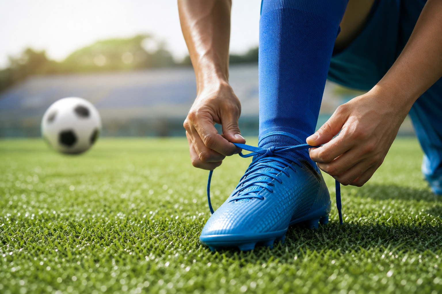 サッカーで靴の紐がほどけない方法とは？