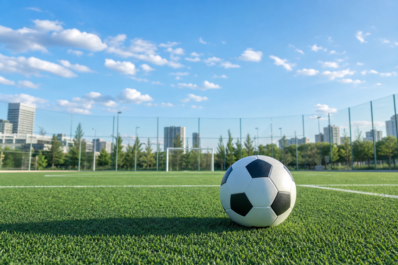 サッカーができる場所は近くにある？