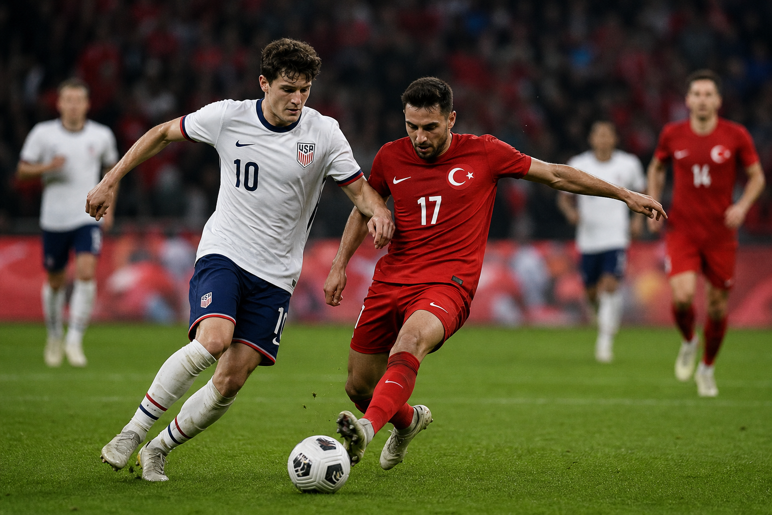 サッカーアメリカ合衆国代表対サッカートルコ代表の試合経過はどうだった？