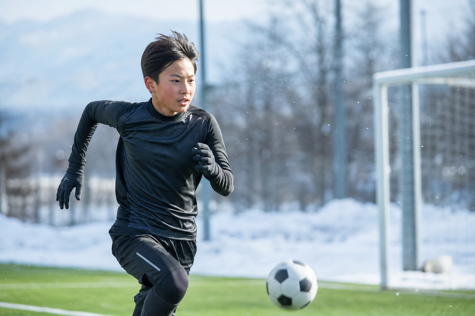 サッカーのアンダーシャツで暖かいのは？