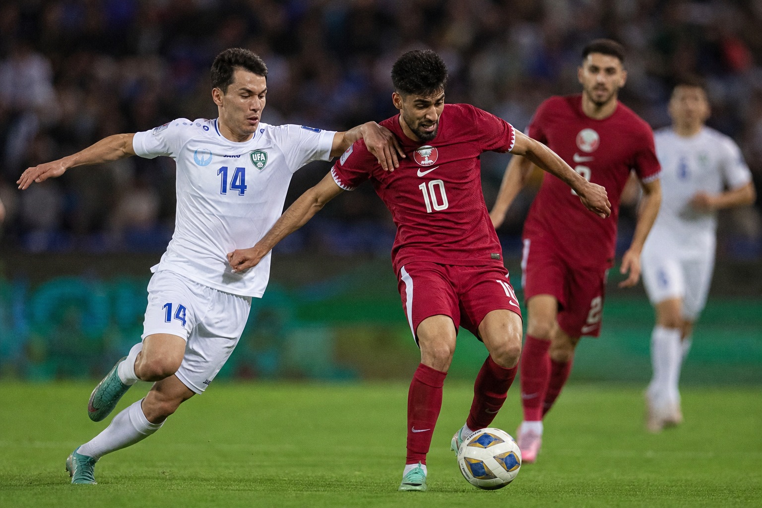 サッカー ウズベキスタン 代表 対 サッカー カタール 代表 試合の結果は？