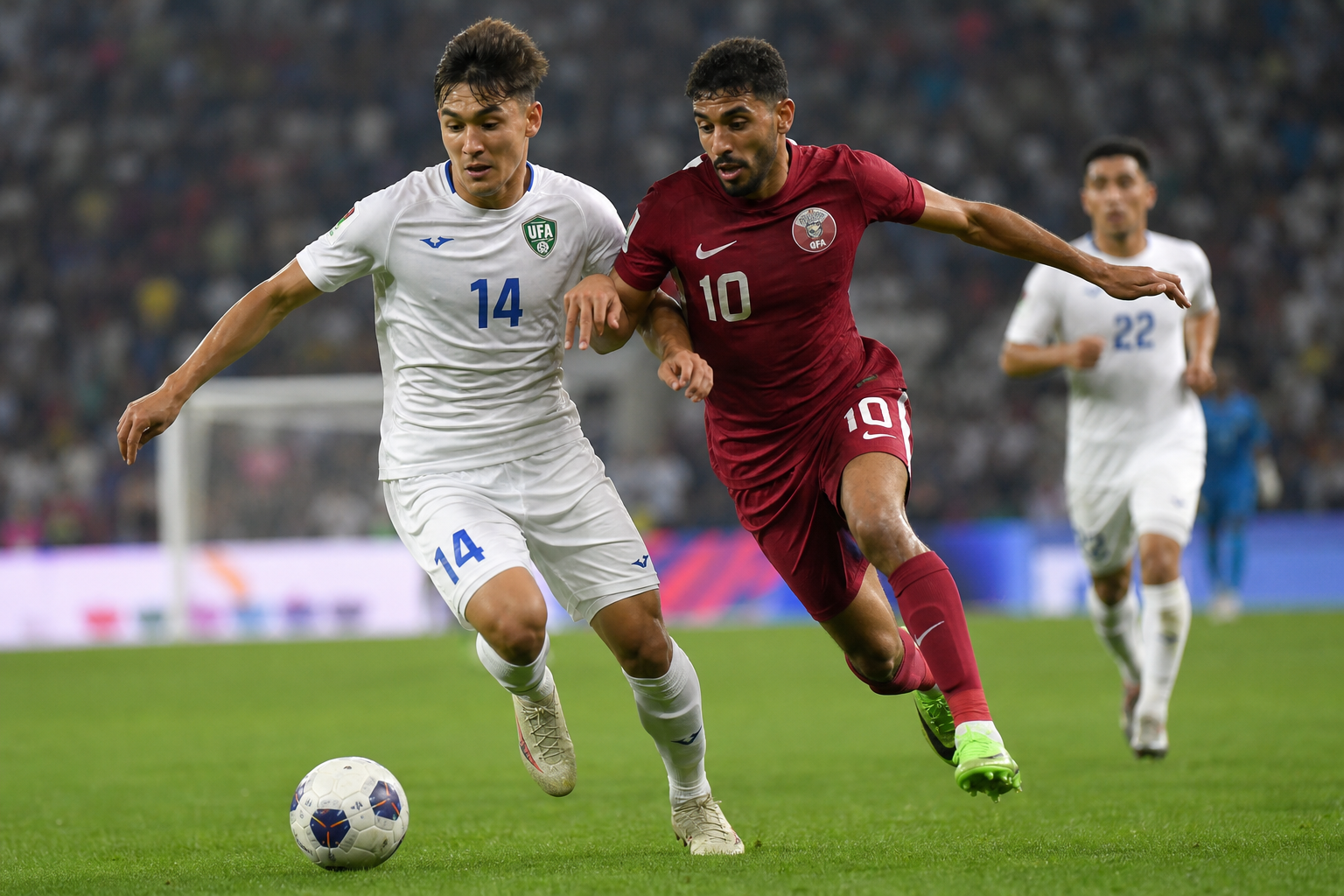 サッカー ウズベキスタン 代表 対 サッカー カタール 代表 試合 経過って?