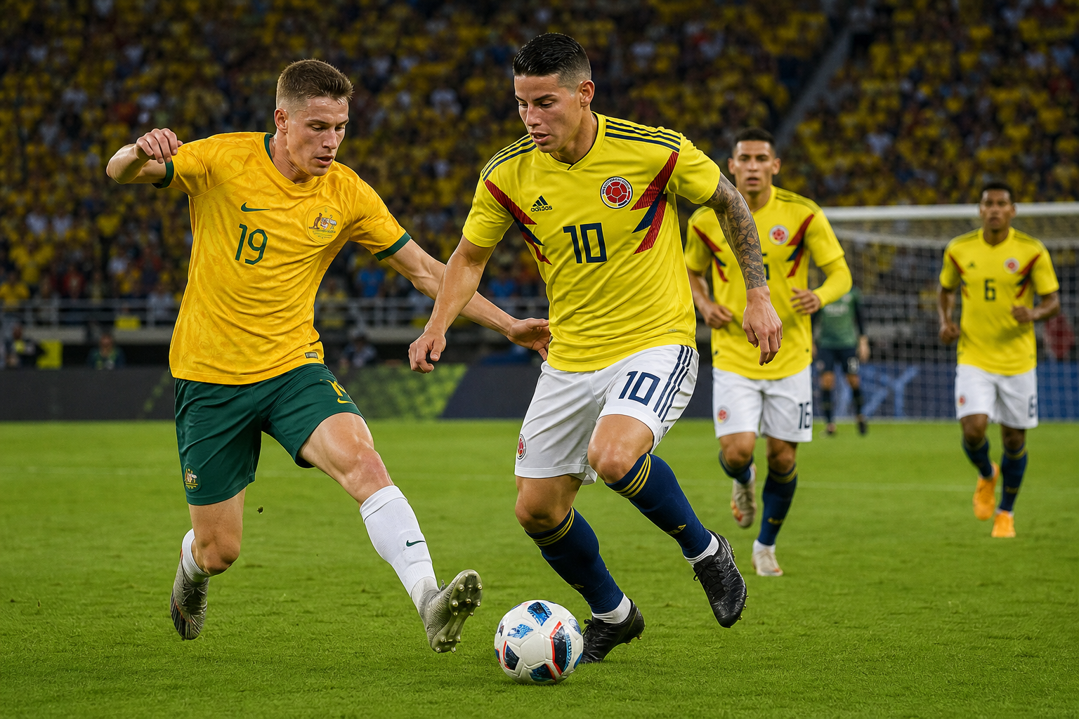 サッカー コロンビア 代表 対 サッカー オーストラリア 代表 試合の結果は？