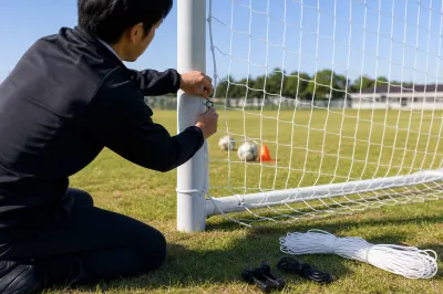 サッカーゴールネットの取り付け方って？