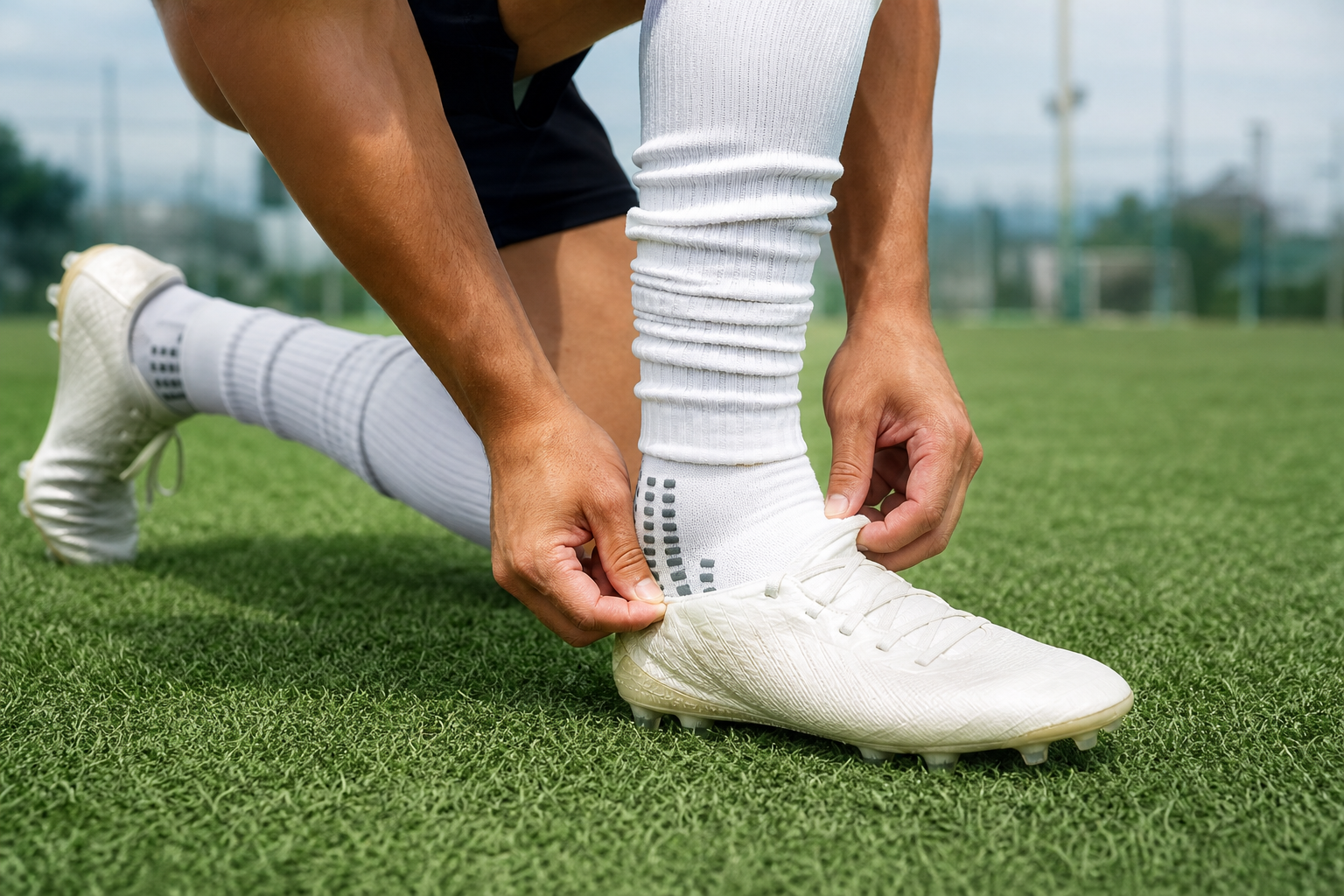 サッカー ソックス セパレートの履き方は？