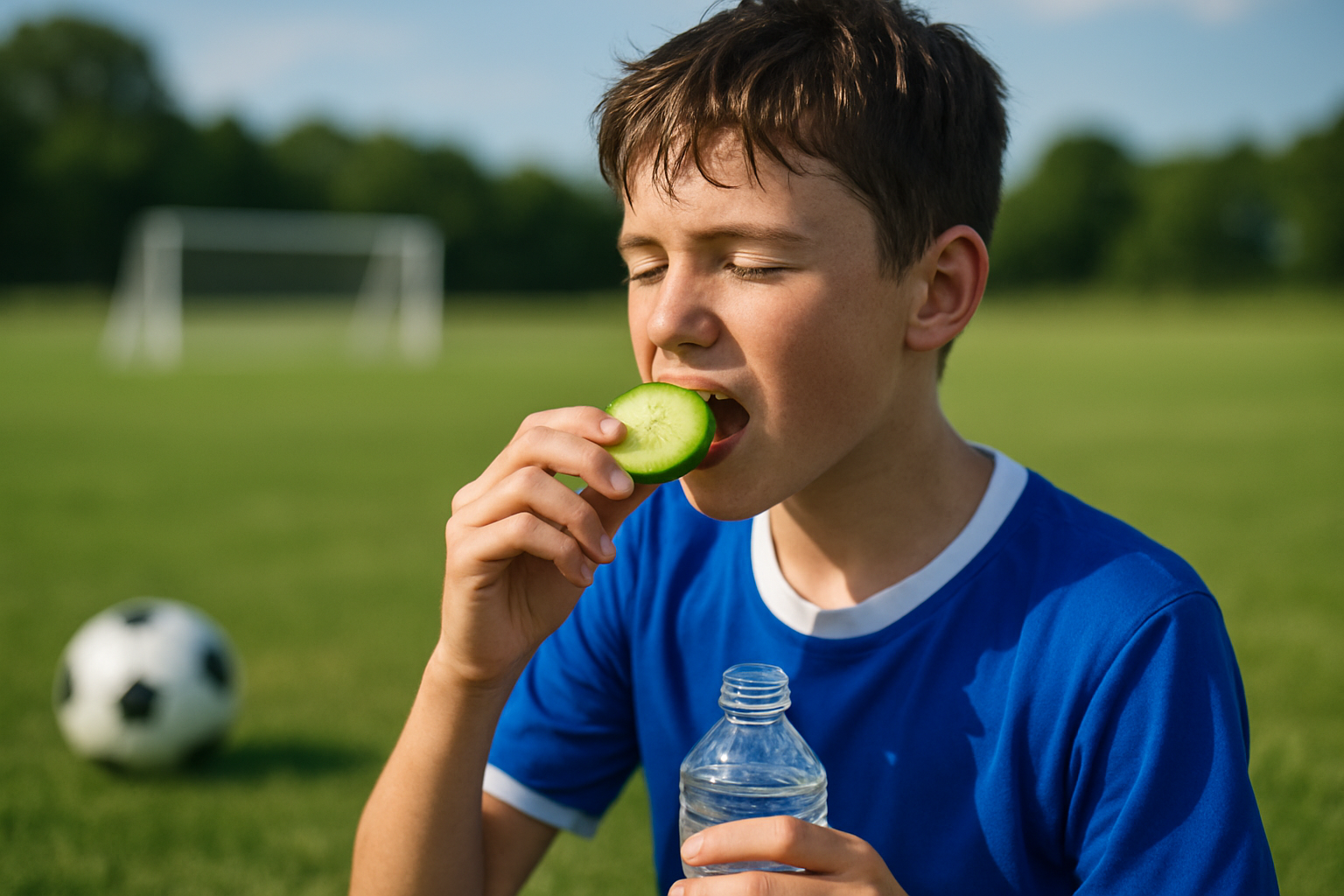 夏のサッカーの捕食に「きゅうり」が大正解！