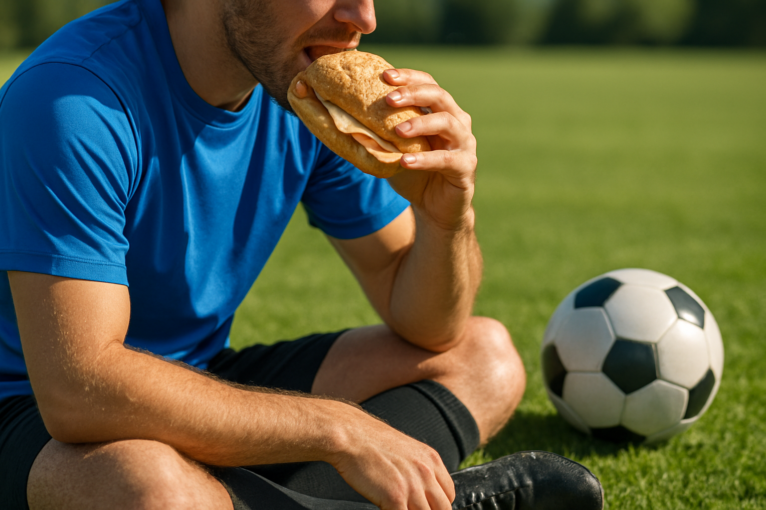 サッカーのパフォーマンス維持と回復にパンは大活躍!
