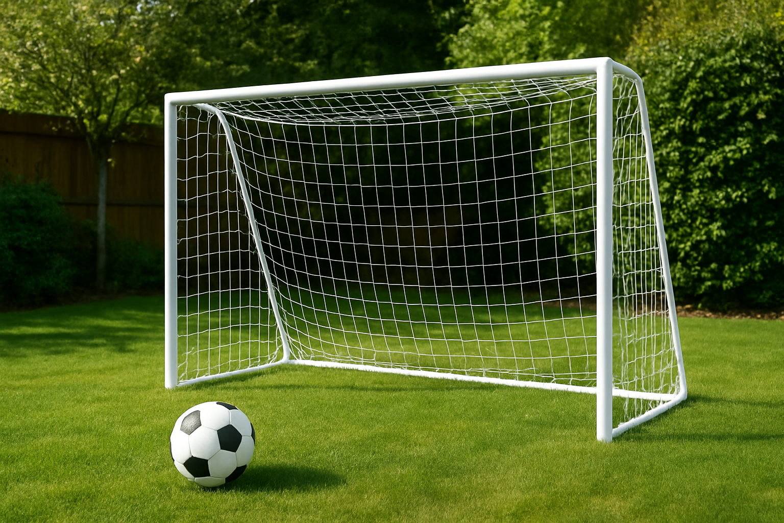 お庭にサッカーのネットをDIYするのは十分可能です!