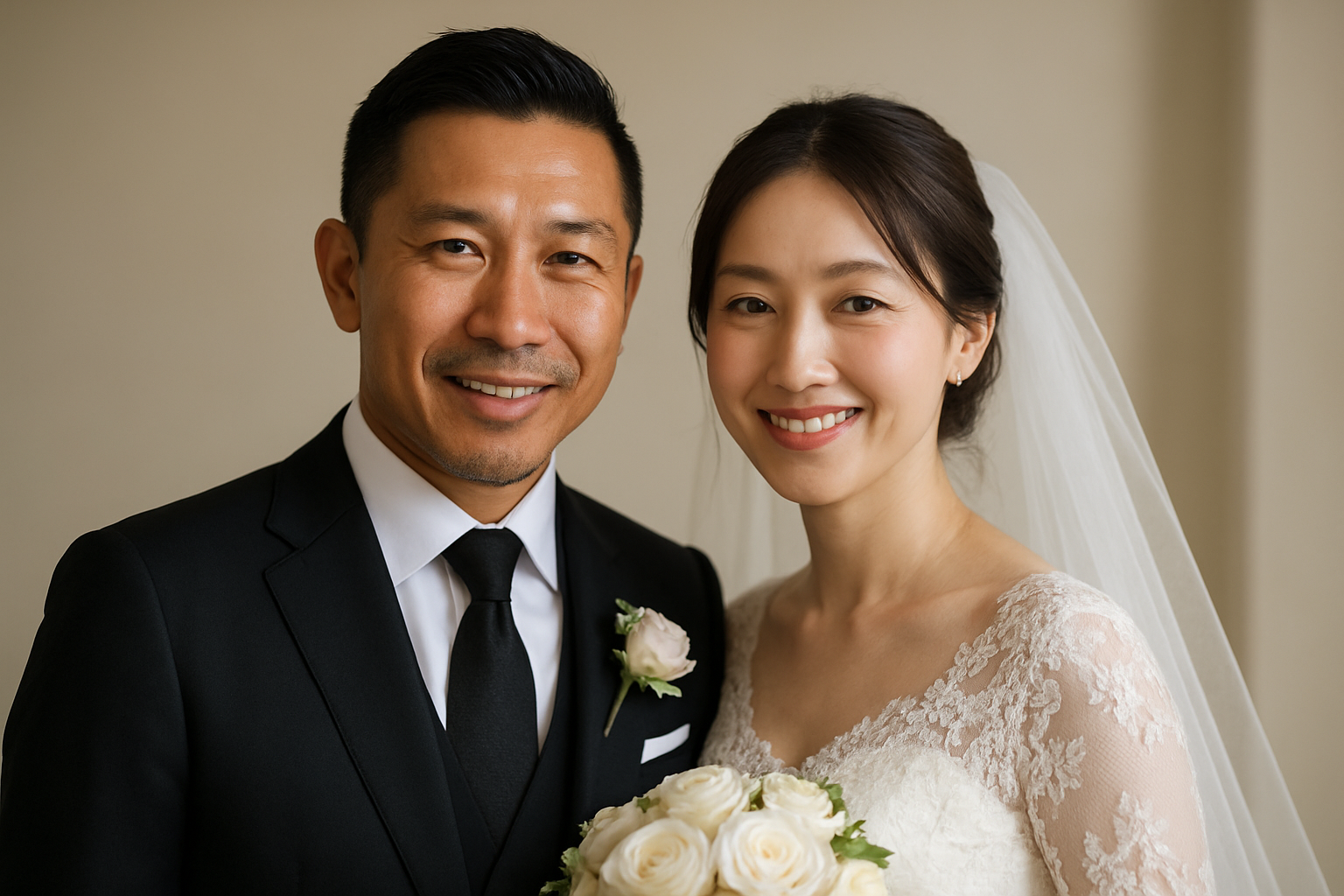前園真聖さんは10年交際した一般女性と結婚しています!