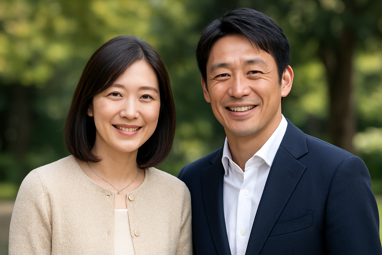 奥様は高校時代からの絆で結ばれた貴美子さん!