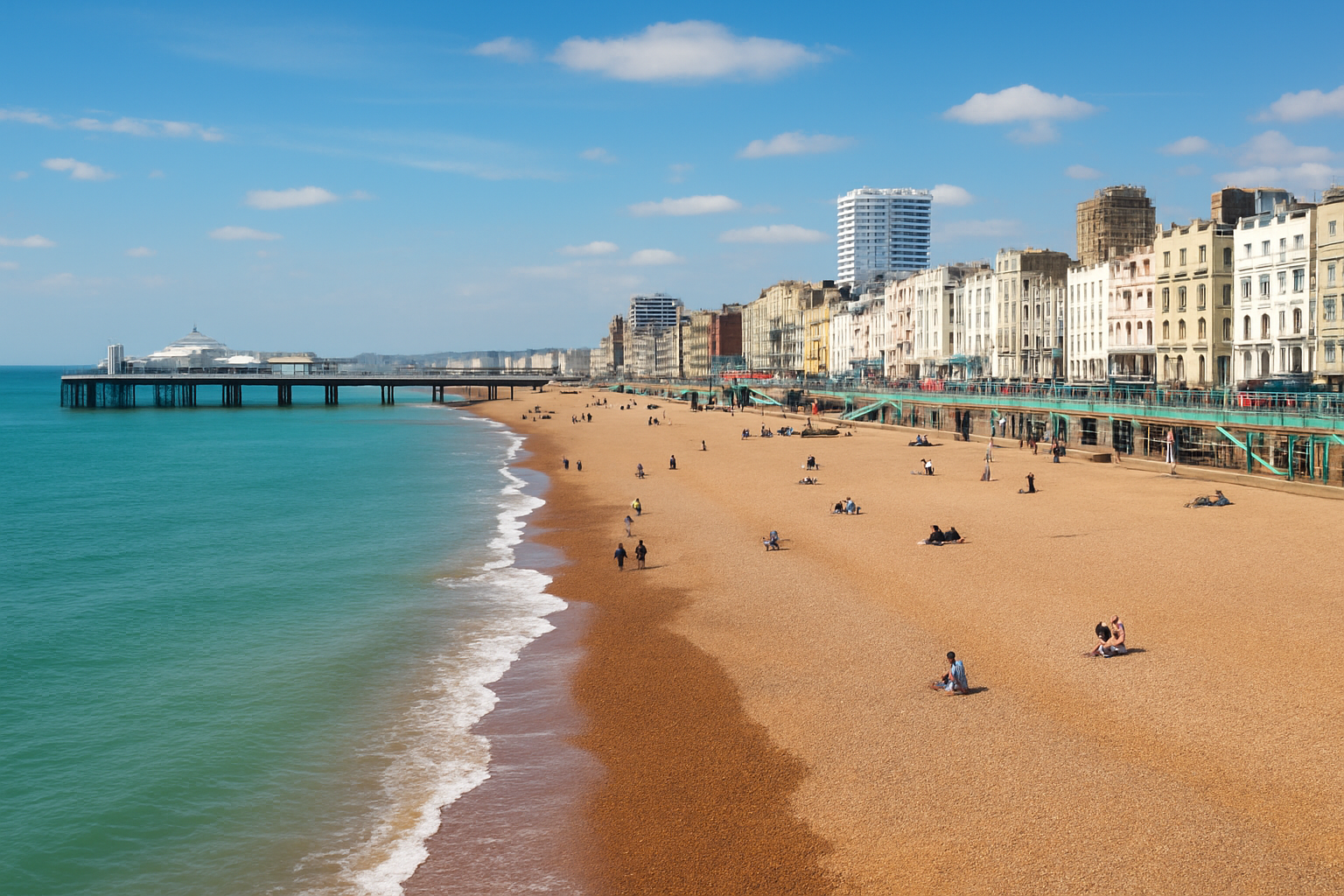ブライトンはイギリス南部の美しい海辺の街です!