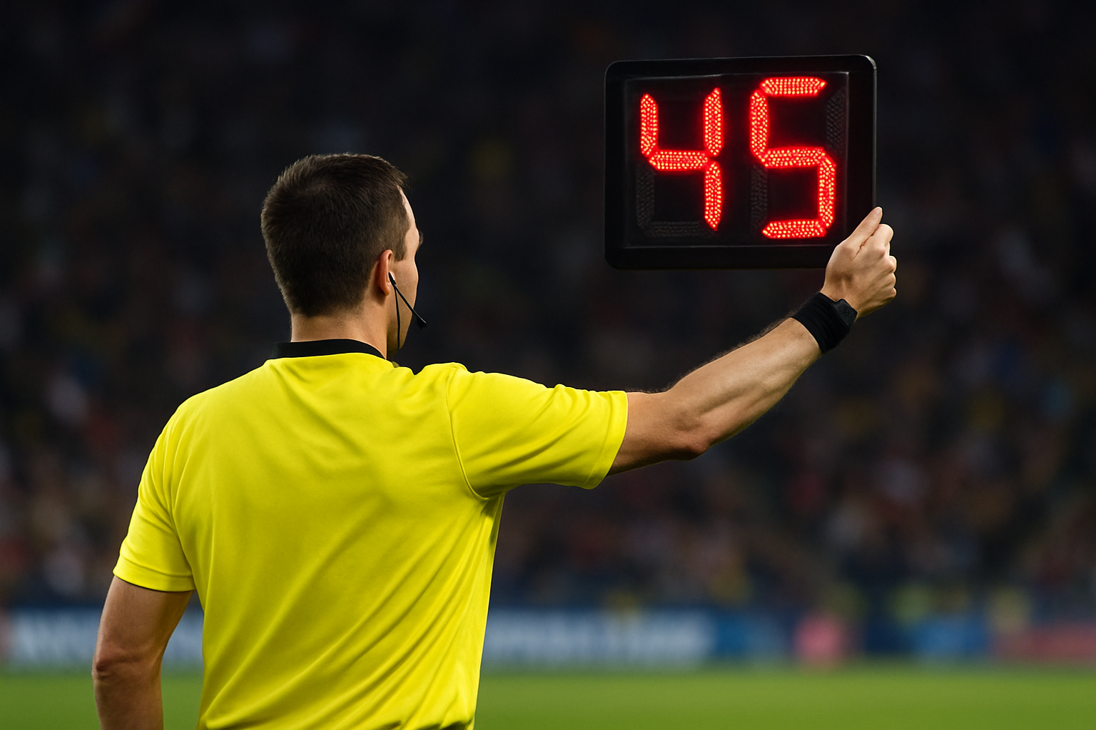 ロスタイムは理論上「45分」まで追加できるんです!