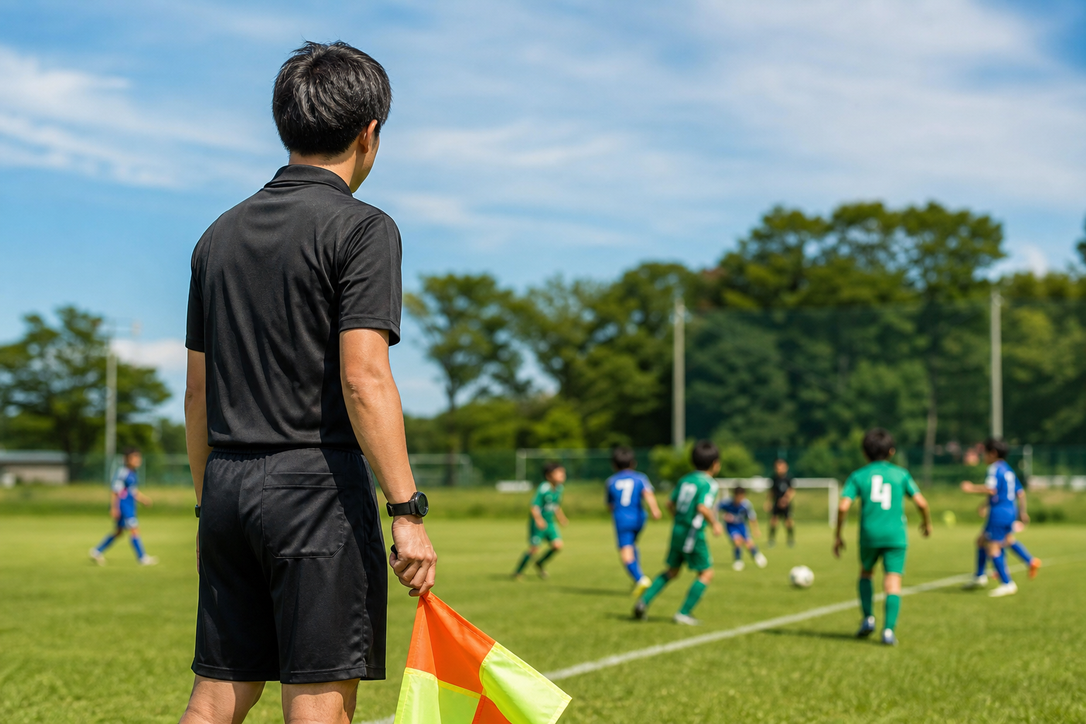 サッカーの4級審判員は地域や学校レベルの試合を担当できます！